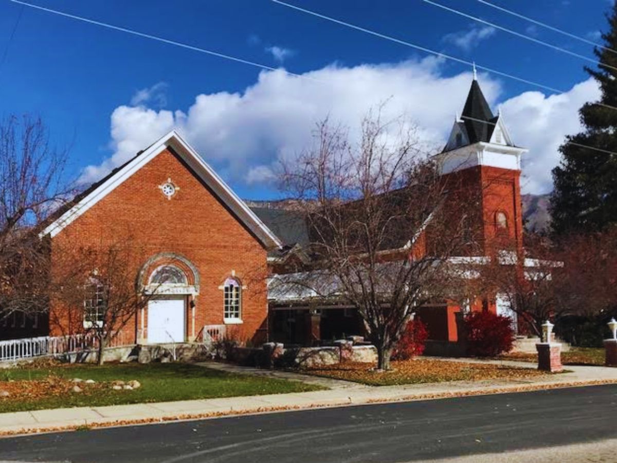 This historic 1896 pioneer chapel, Eden, UT