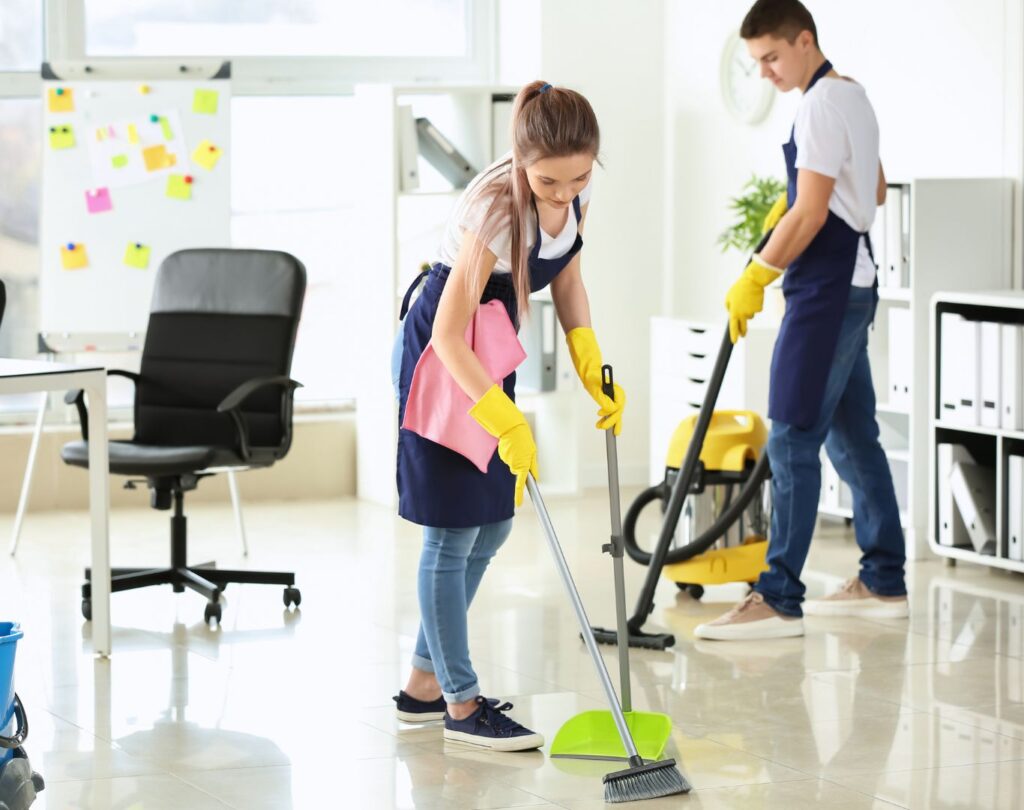 Office interior receiving commercial cleaning in Spanish Fork, UT