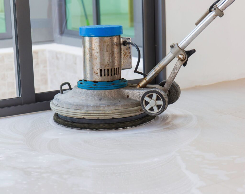 Office workspace in Brigham City, UT being cleaned by a professional office cleaning team