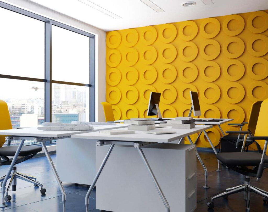 Office workspace in North Salt Lake, UT being cleaned by a professional office cleaning team