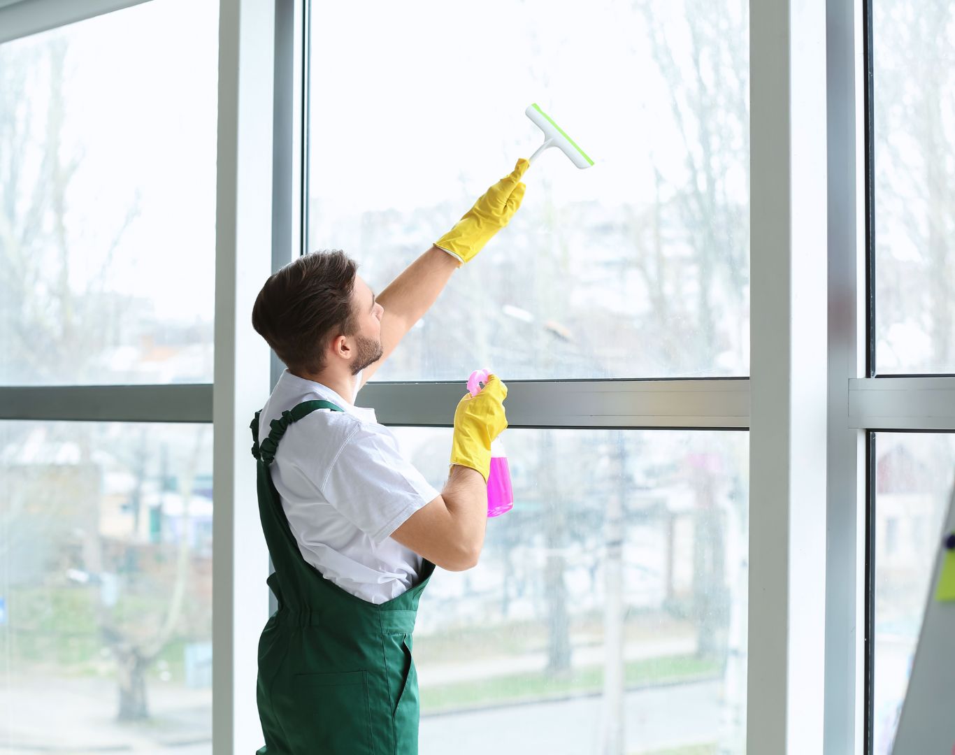 Local crew providing office cleaning near me inside a Spanish Fork, UT business