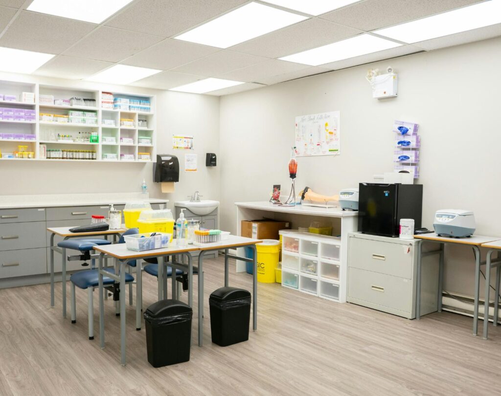 Professional medical office cleaning services in Willard, UT maintaining a clean treatment room